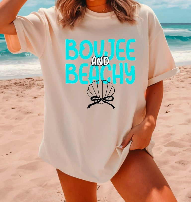 Tan Boujee &amp; Beachy Summer Tee