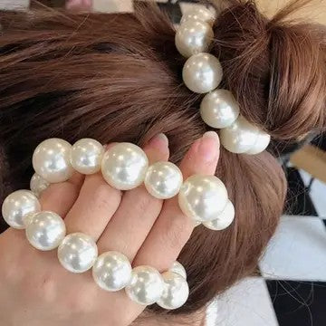 Chunky Pearl Hair Ties