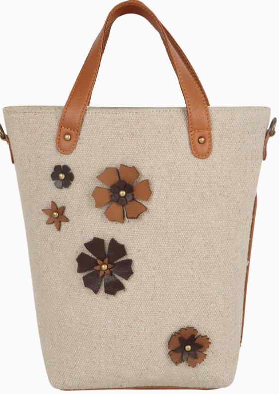 Macie Tote with Petals