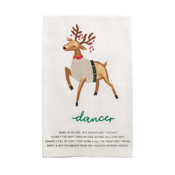 Reindeer Poems Hand Towels