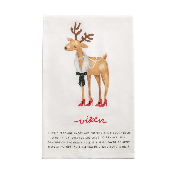 Reindeer Poems Hand Towels