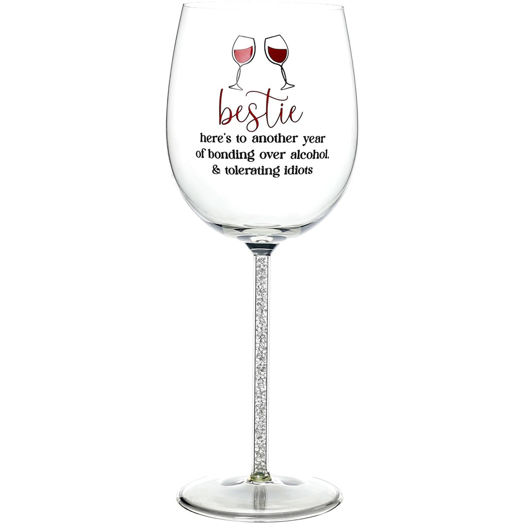 Bestie-Gift Boxed Wine Glass