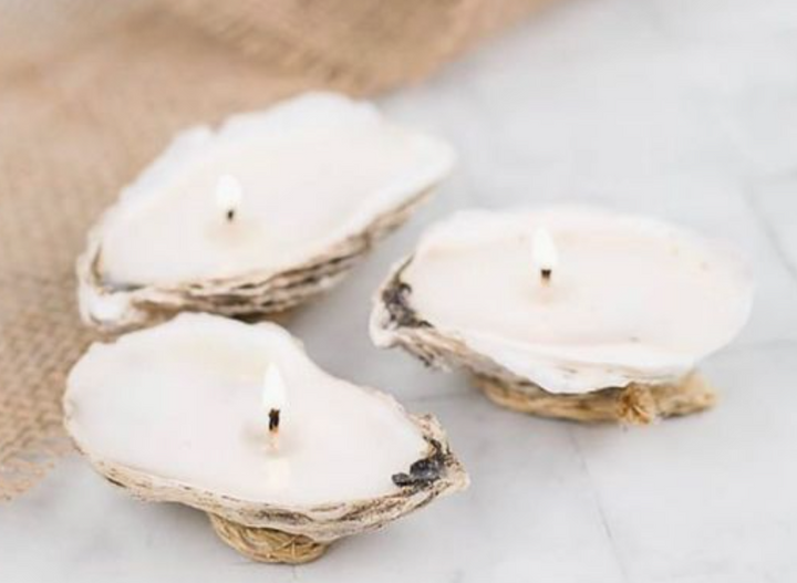 Oyster Tea light Gift Set