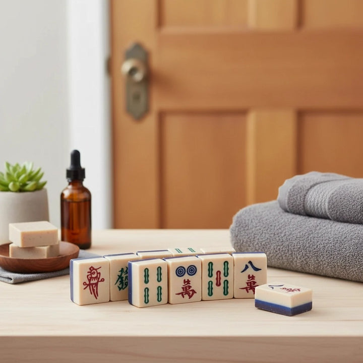 Mahjong Set of 12 Soaps