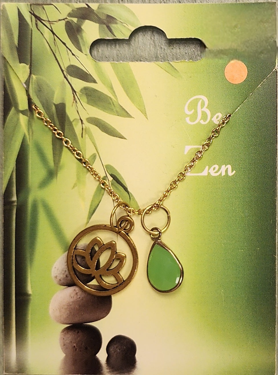 Be Zen Gold Crest Drops Necklace