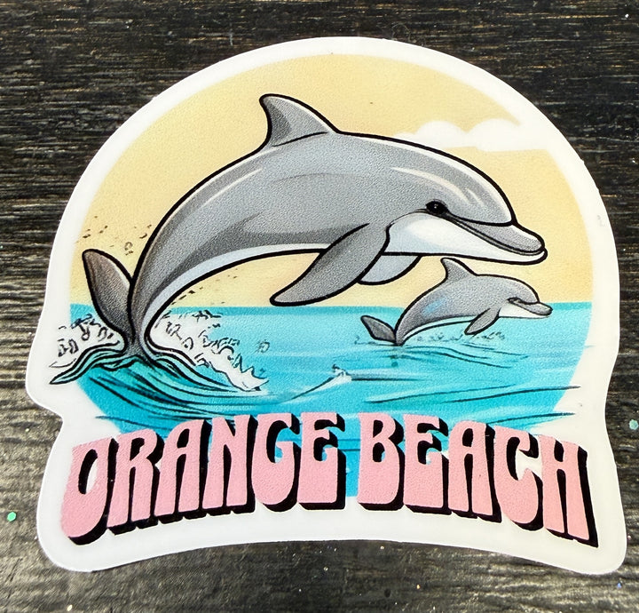 Jumping Dolphins Sticker