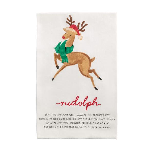 Reindeer Poems Hand Towels