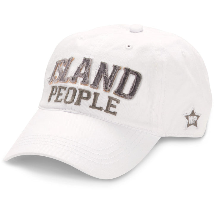 Island People White Ball Cap