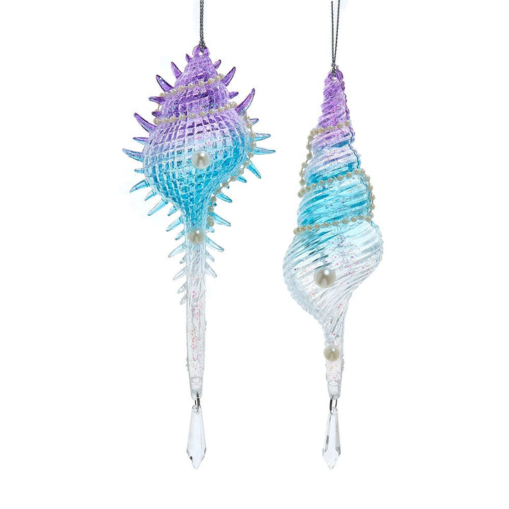 Iridescent Shell And Pearl Ornaments