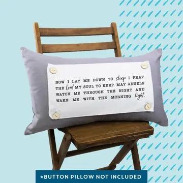 "Now I Lay Prayer" Pillow Swap: Lumbar