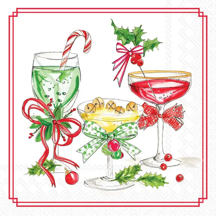 Holiday Cocktail Napkins-20 Count