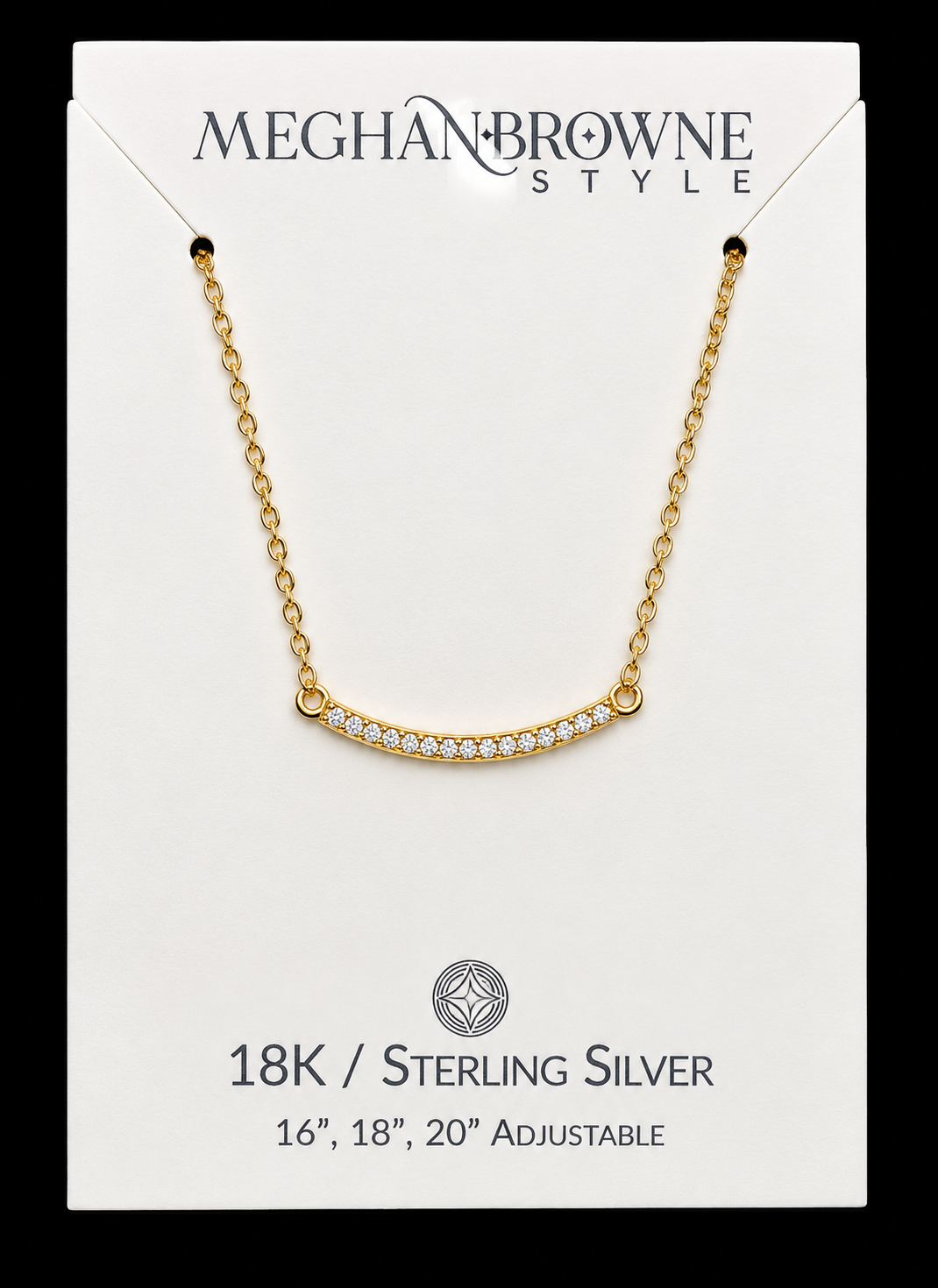 ABBA 18K Gold Bar Necklace