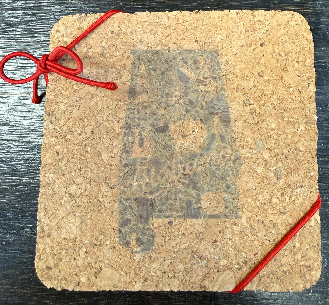 Alabama State Cork Coasters 4 Set