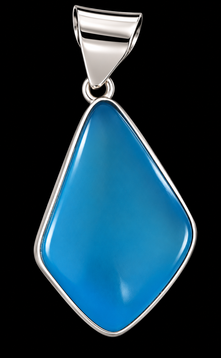 Sterling Silver Blue Fancy Pendants