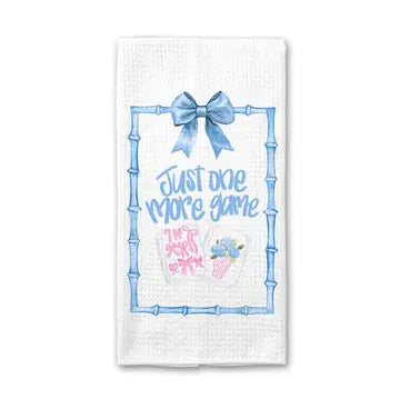 Just One More Game Mahjong Tile Kitchen Towel