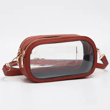 Game Day Stadium Clear Oval Crossbody Bag
