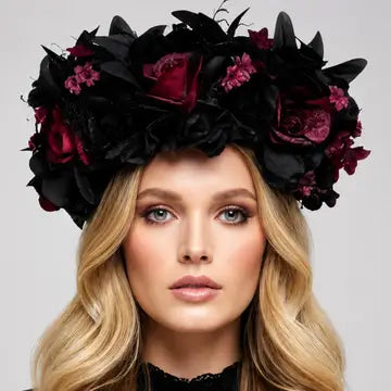 Gothic Halloween Floral Crown