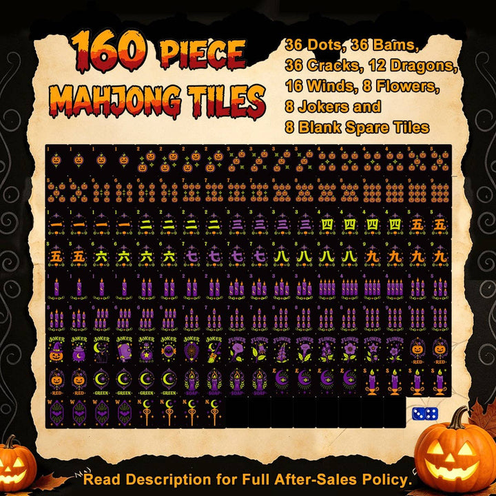 Sistas in Purple with Pumpkin Hex Halloween Mahjong Tiles