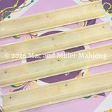 Mac + Miller Heirloom Ivory Classic Straight Mahjong Racks + Velvet Rack Bag