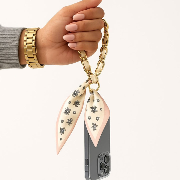 Phone Wristlet Bag Scarf Charm