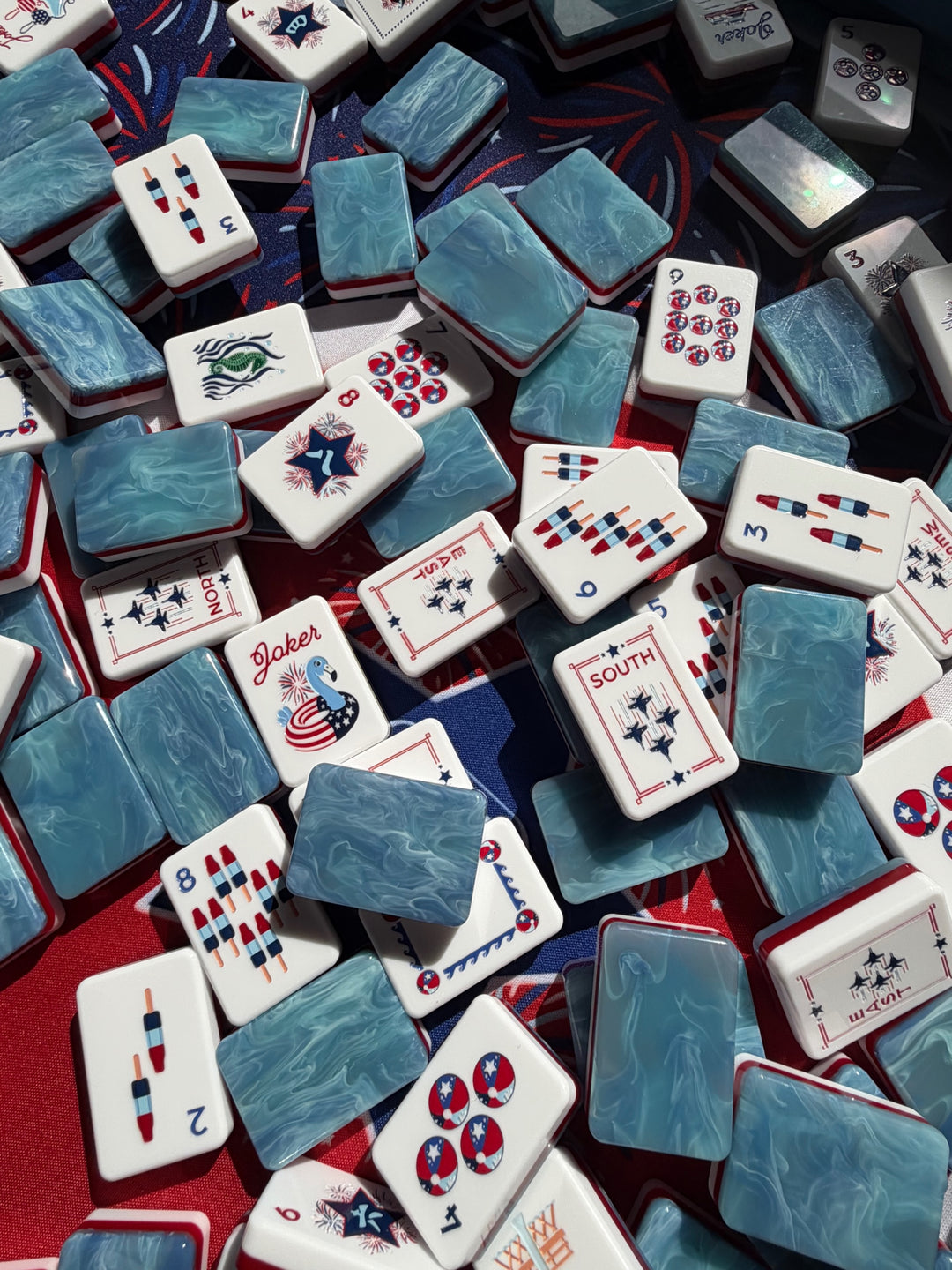 Mac+ Miller  Red, White &amp; Blues Collection Set (Tiles &amp; Dice)
