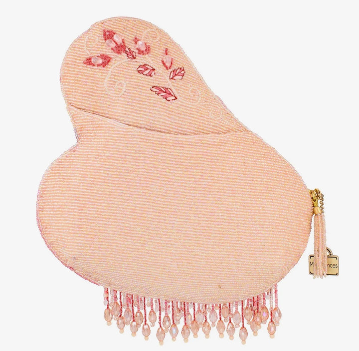 Pink Flamingo Beaded Crossbody