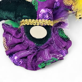 Mardi Gras Jester Face Magnet, Assorted