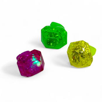 LED Light-Up Ring, Purple, Green, Yellow