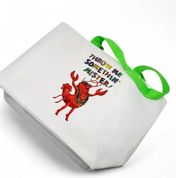 Throw Me Something Mister Tote Bag, White